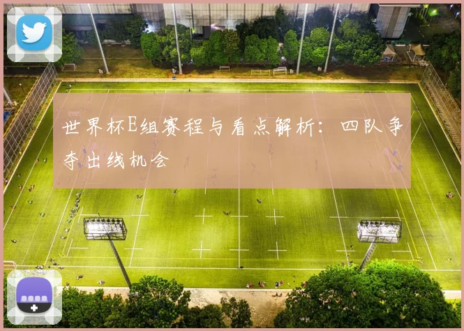世界杯E组赛程与看点解析：四队争夺出线机会